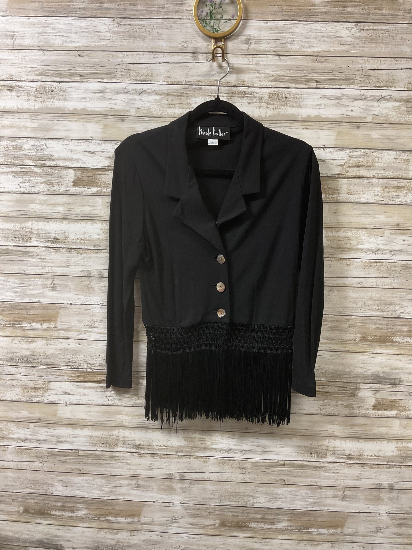 Skirt Set 2Pc By Nicole Miller In Black, Size:4