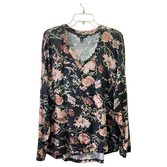 Sweater By Well Worn In Black & Pink, Size:Xl