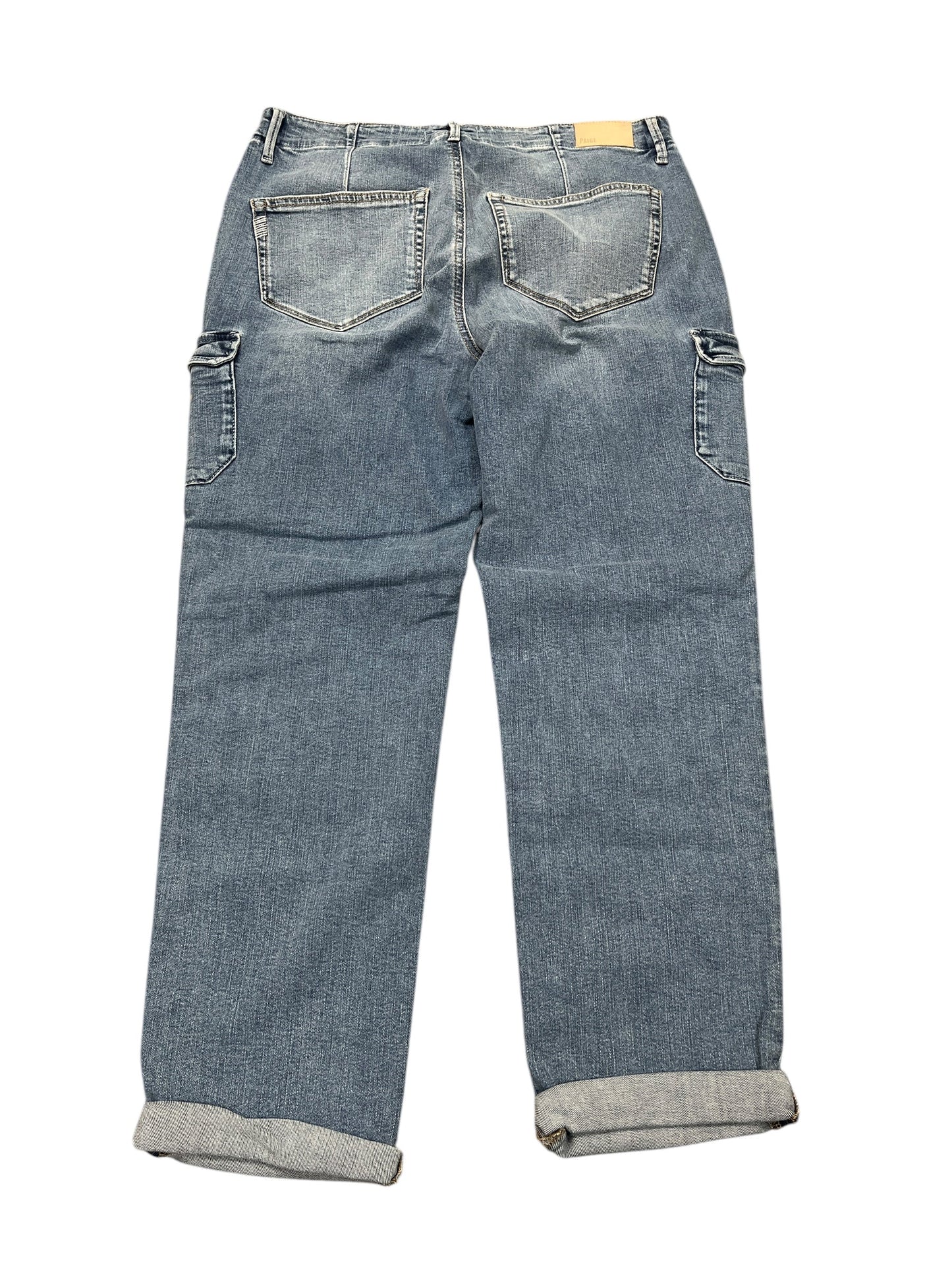 Jeans Cropped By Paige In Blue Denim, Size:8