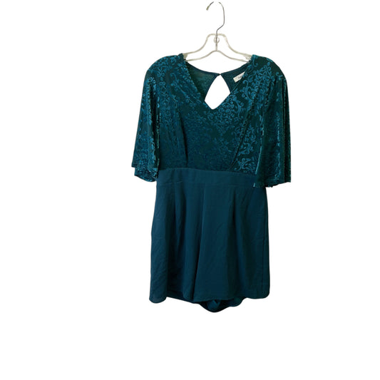 Romper By Francesca’S In Teal, Size:L