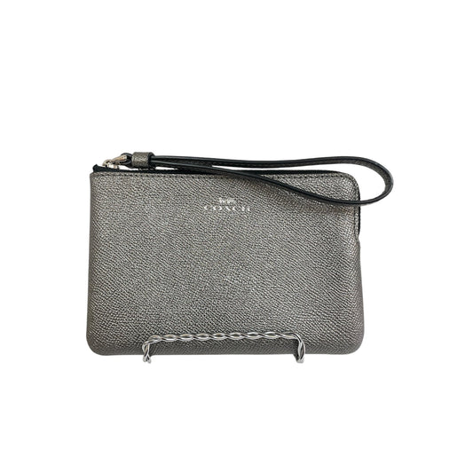 Wristlet Designer By Coach In Silver, Size:Small