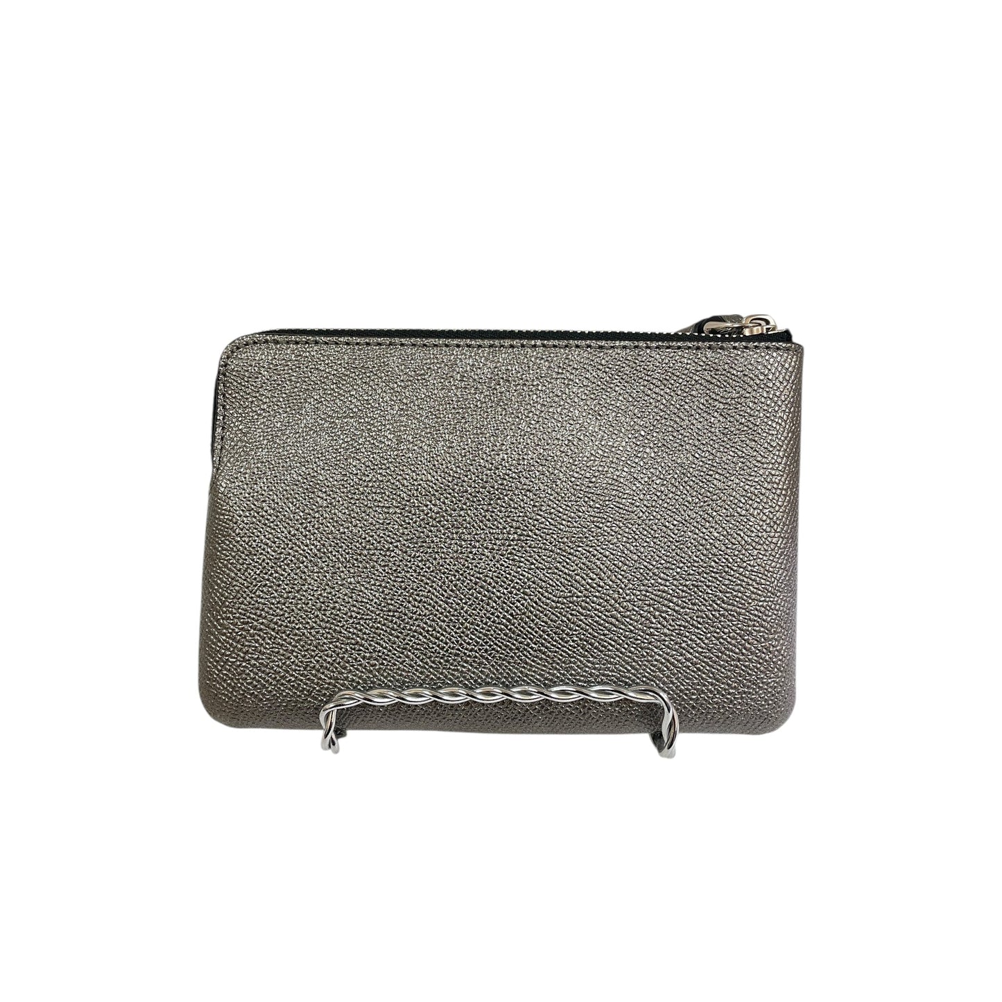 Wristlet Designer By Coach In Silver, Size:Small