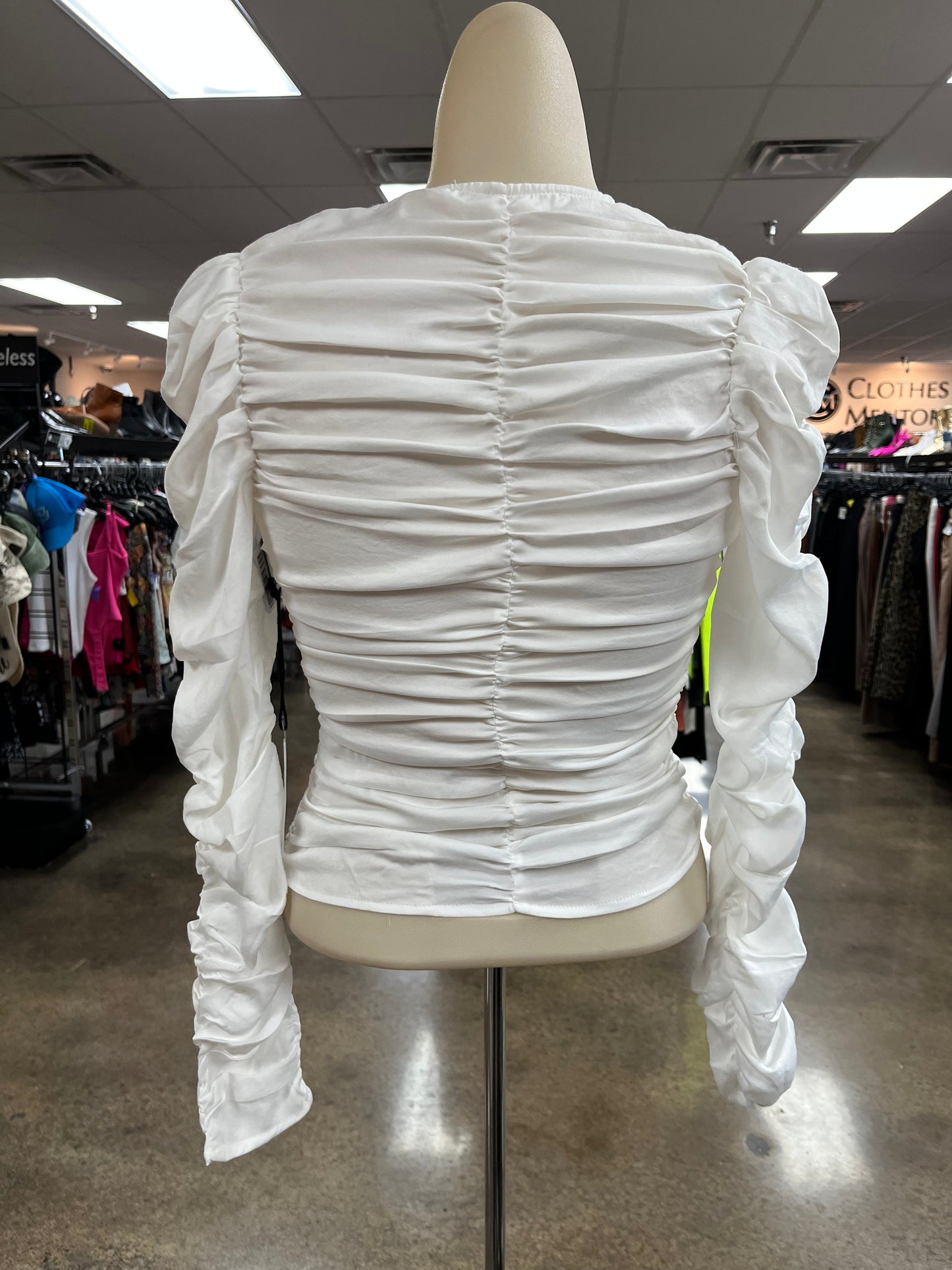 Top Ls By Astr In White, Size:Xs