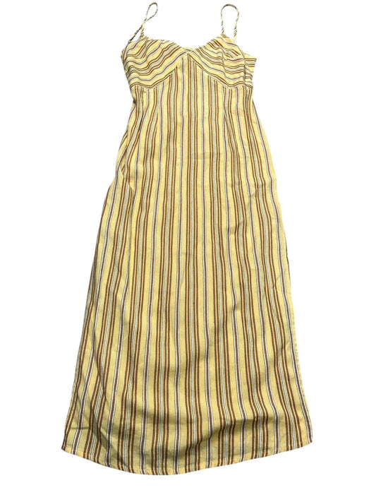 Dress Casual Midi By Clothes Mentor In Yellow, Size:S