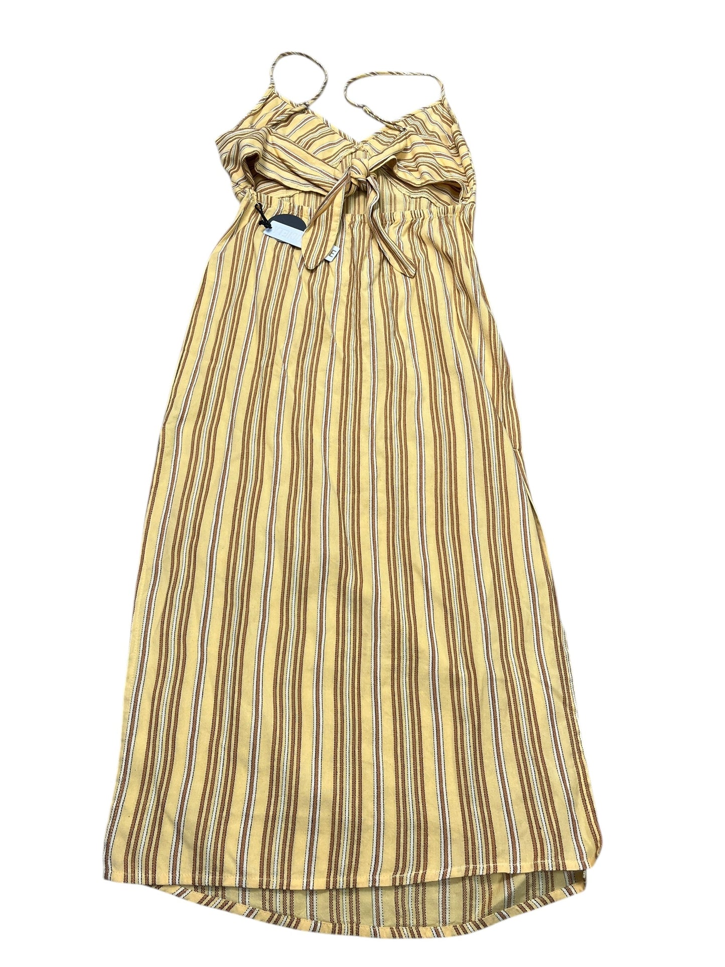 Dress Casual Midi By Clothes Mentor In Yellow, Size:S