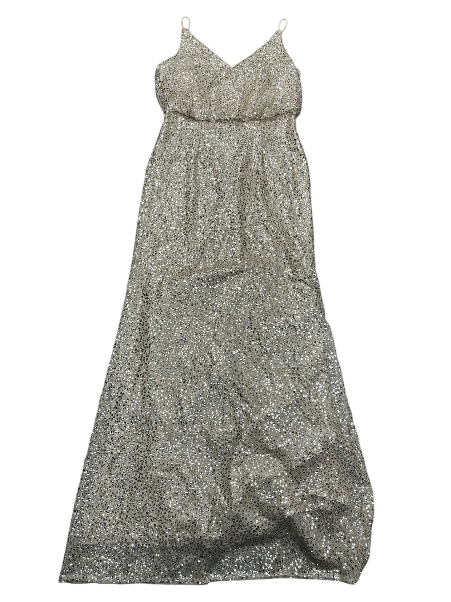 Dress Party Long By Adrianna Papell In Beige, Size:S