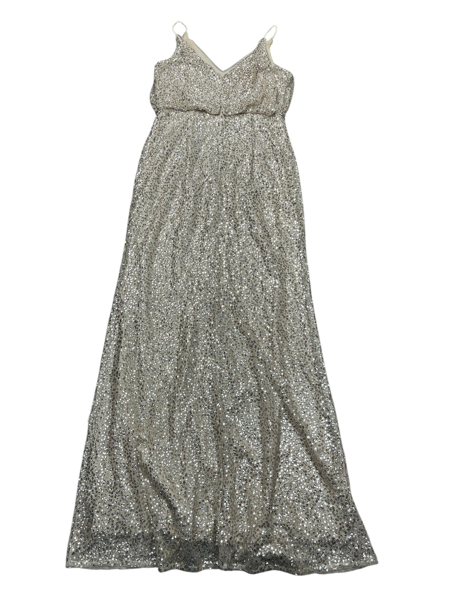 Dress Party Long By Adrianna Papell In Beige, Size:S