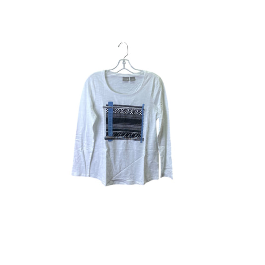 Top Ls Basic By Chicos In Black & Blue, Size:S