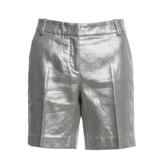 The City Fit Linen Shorts By J. Crew In Gold, Size: 6