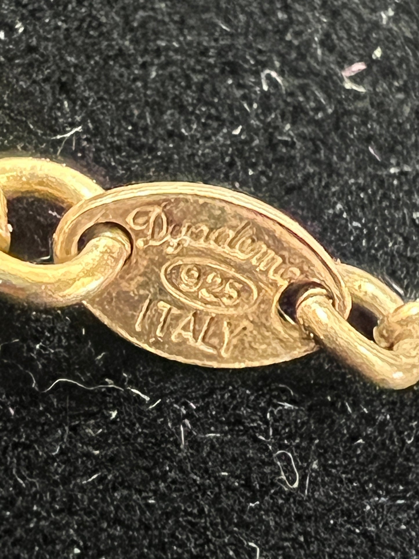 NECKLACE Sterling Silver in gold tone by DYADEMA In BLUE