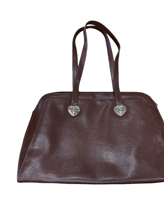 Handbag By Coldwater Creek In Brown, Size:Large