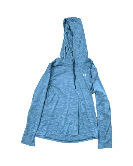 Athletic Top Ls Collar By Under Armour In Blue, Size:M