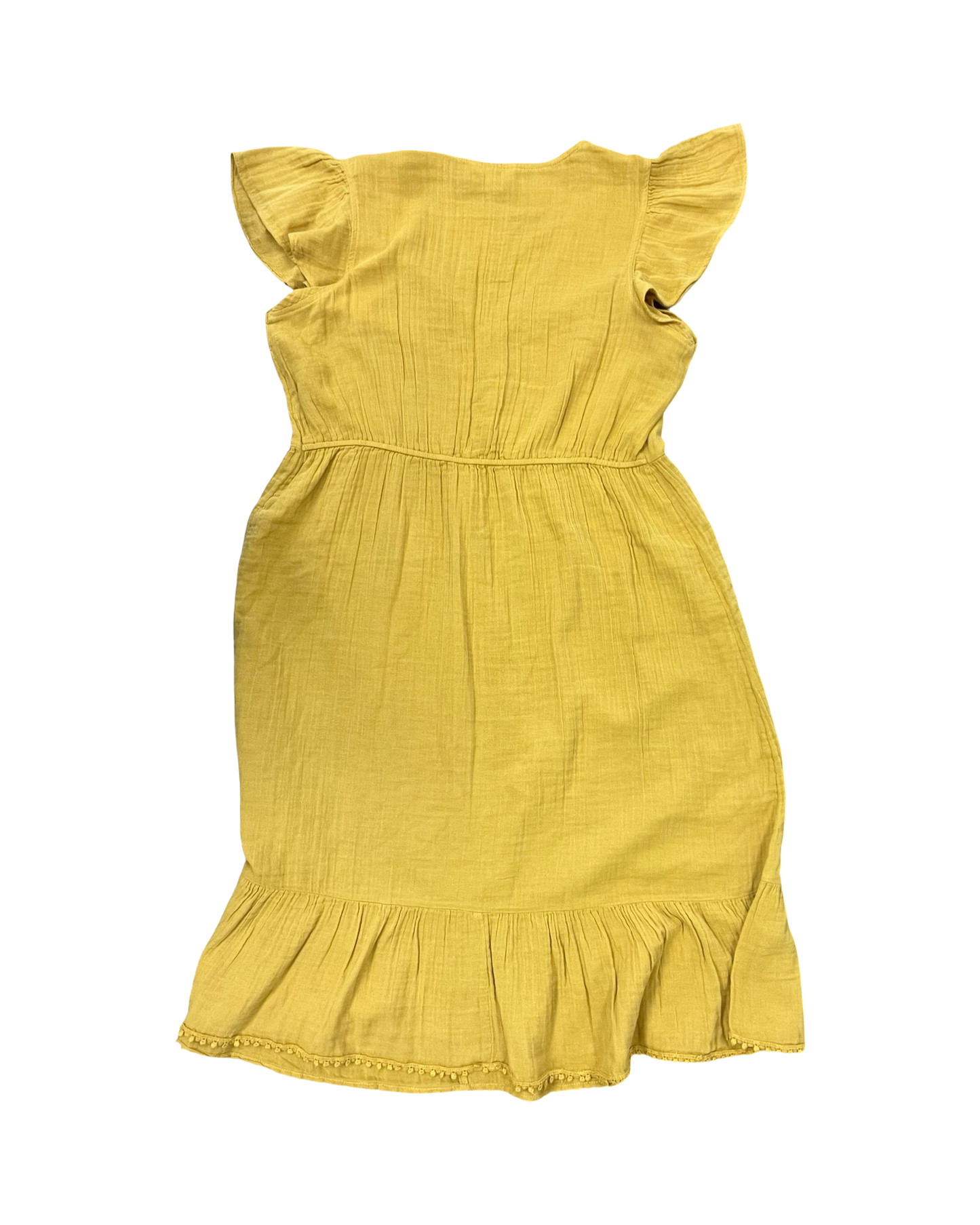 Dress Casual Midi By Time And Tru In Gold, Size:L