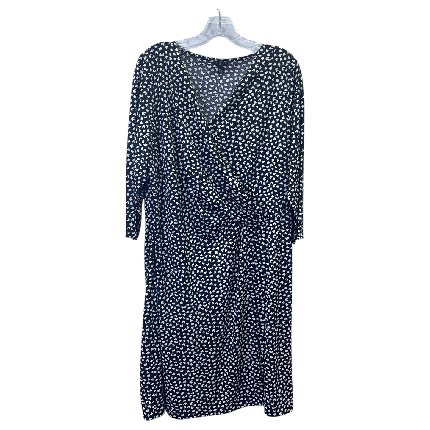 Dress Casual Short By Talbots In Black & Cream, Size:2X