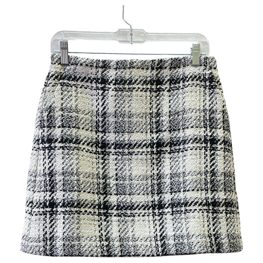 Skirt Mini & Short By Loft In Black & Gold, Size:4