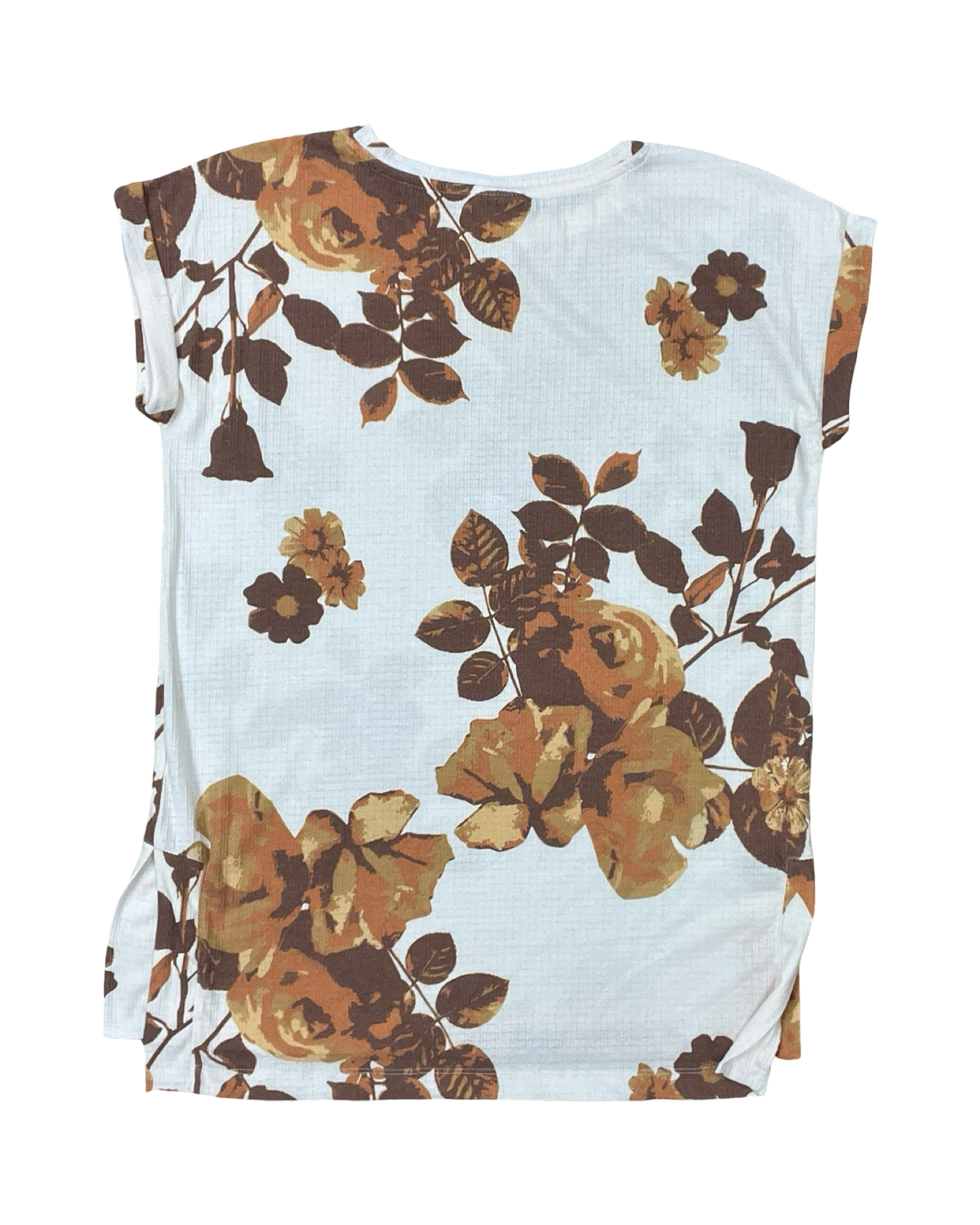 Top Ss By Lularoe In Cream & Orange, Size:Xxs