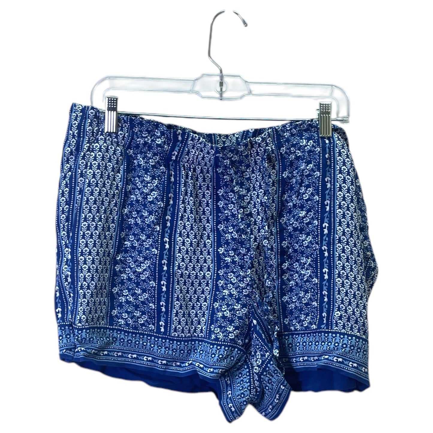 Shorts By Loft In Blue & White, Size:16