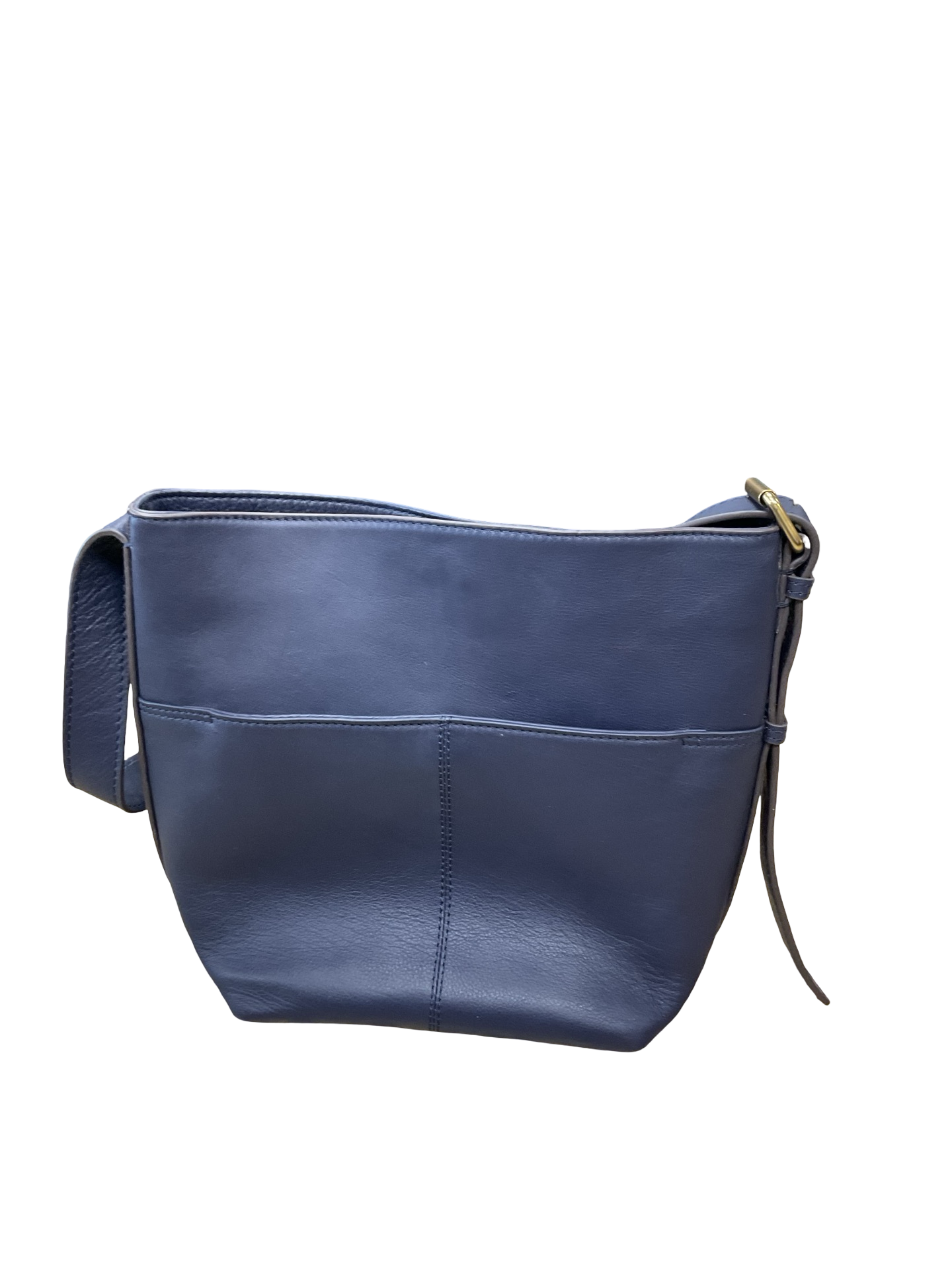 Handbag Leather By Cmb In Navy, Size:Medium