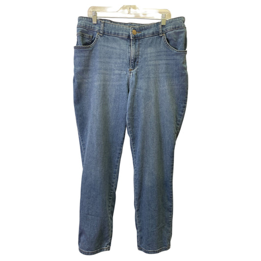 Jeans Straight By Lee In Blue, Size:16