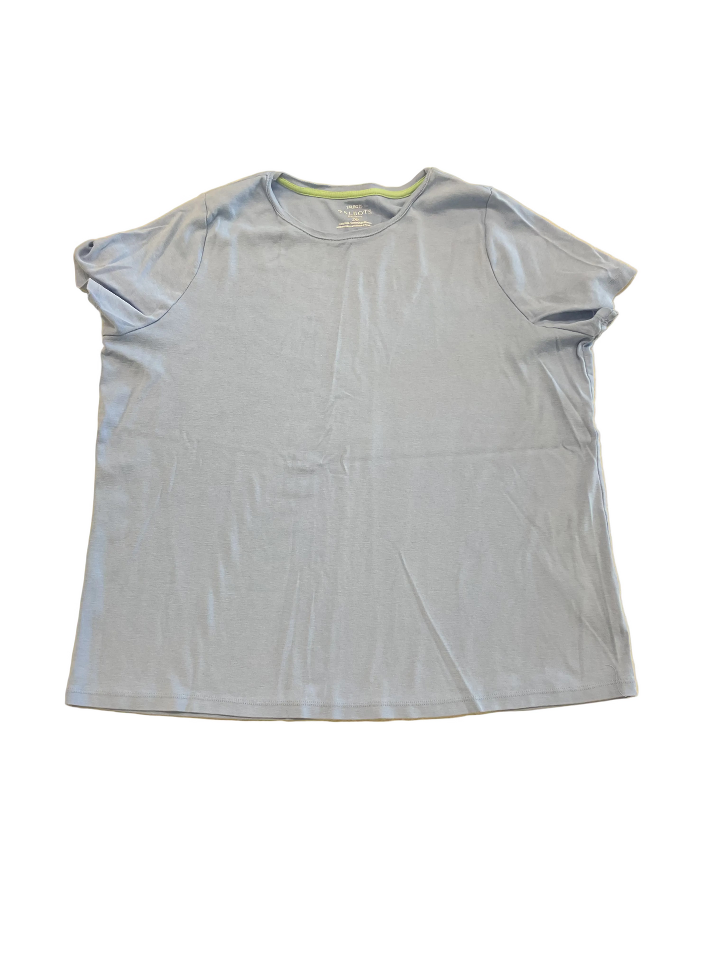 Top Ss Basic By Talbots In Blue, Size:2XP