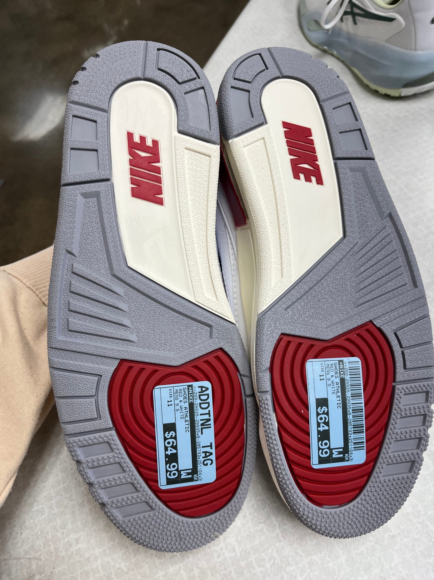 Shoes Athletic By Nike In Red & White, Size:11