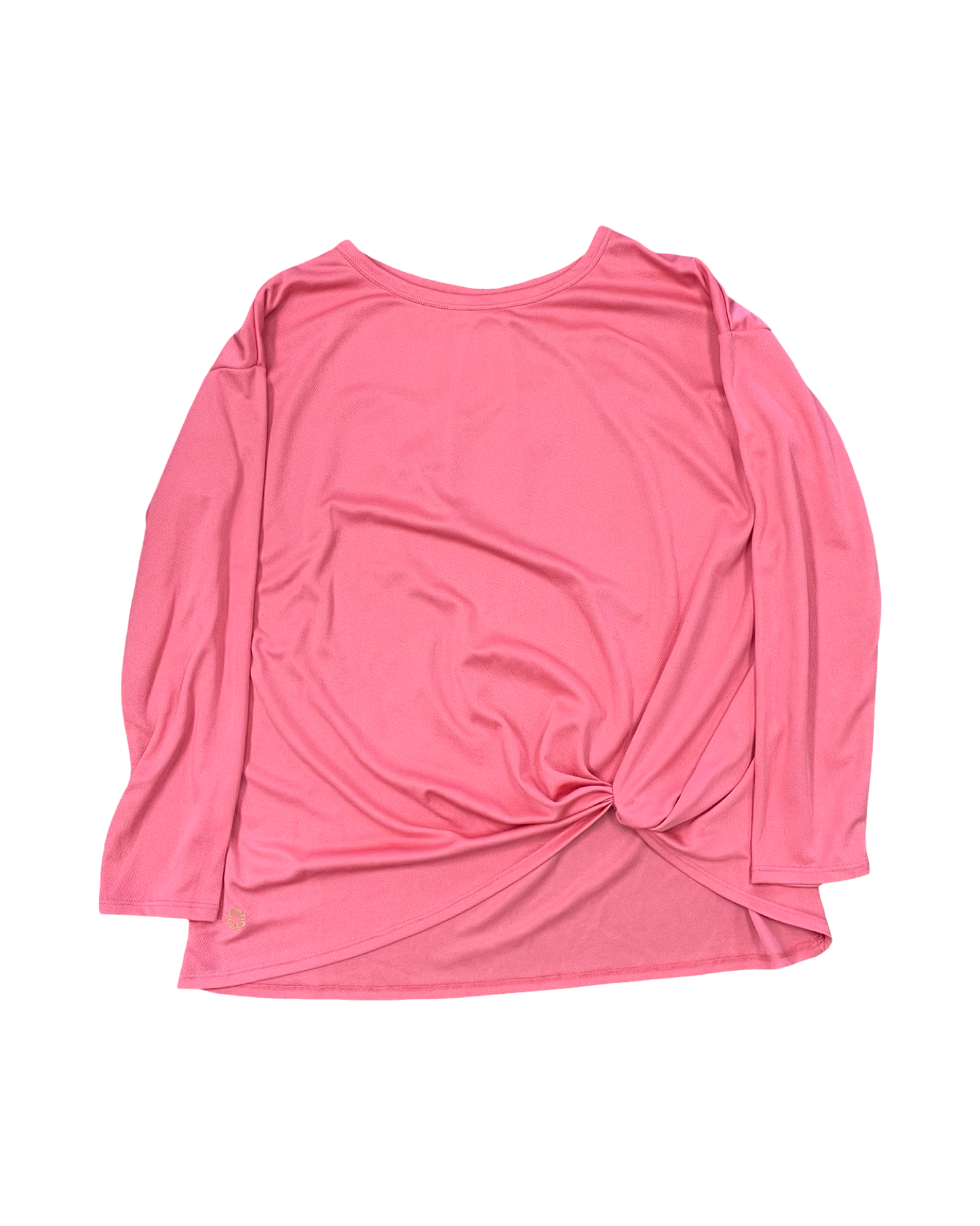 Athletic Top Ls Crewneck By Pro Player In Coral, Size:L