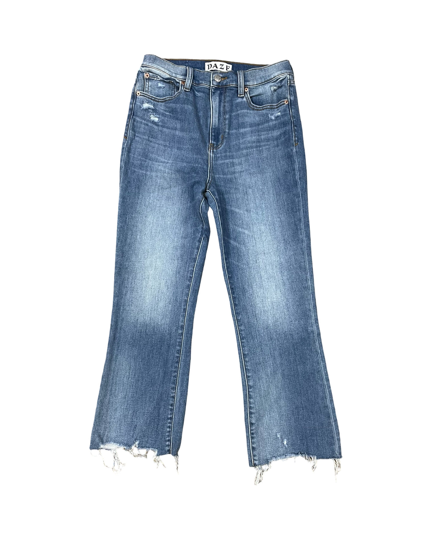 Jeans Straight By Daze In Blue Denim, Size:10
