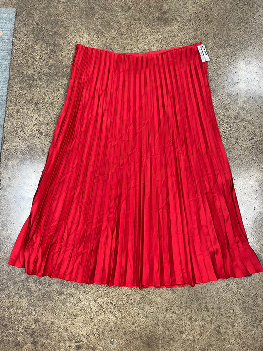 Skirt Maxi By J. Crew In Red, Size:Xl
