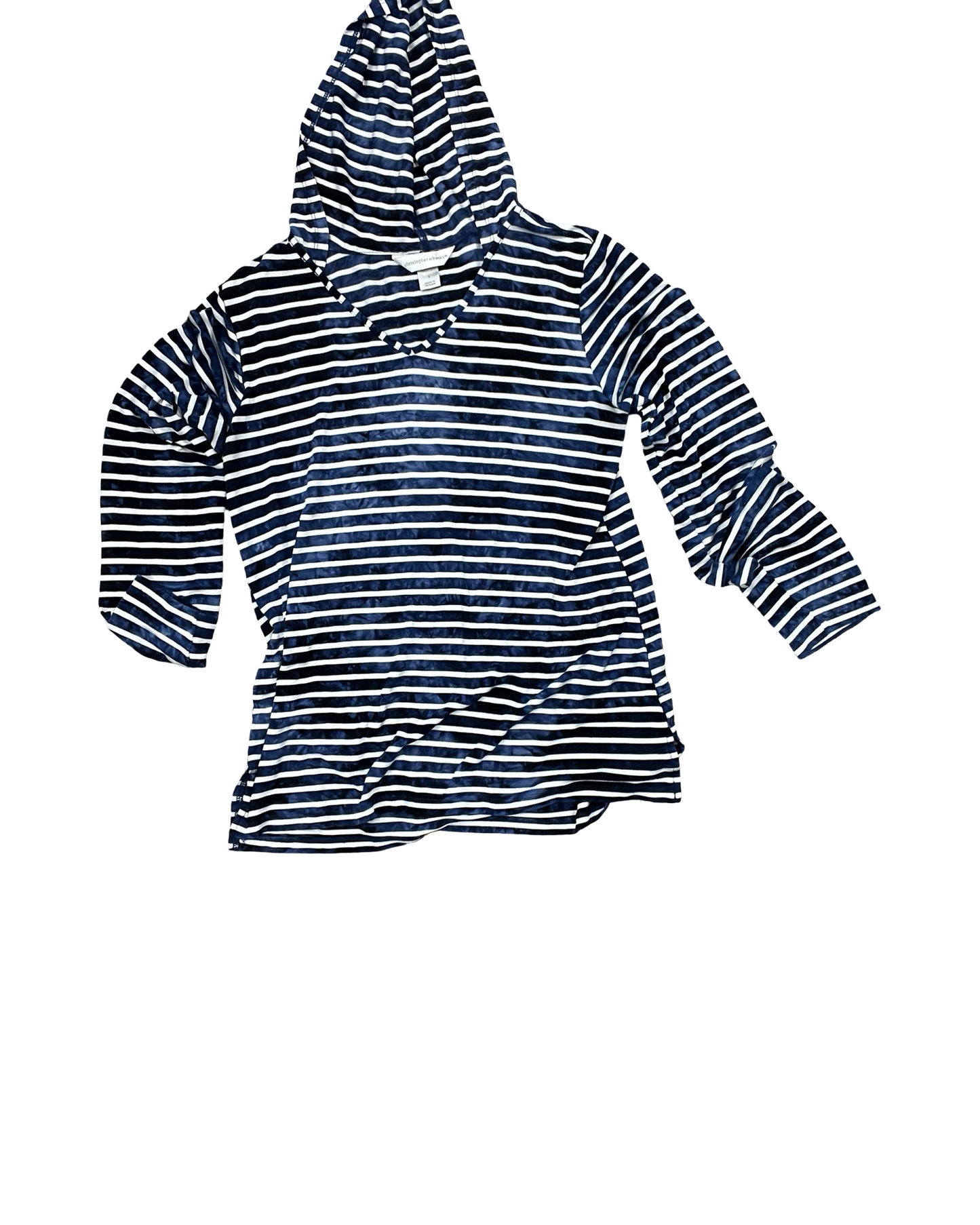 Top Ls By Christopher And Banks In Blue & White, Size:S