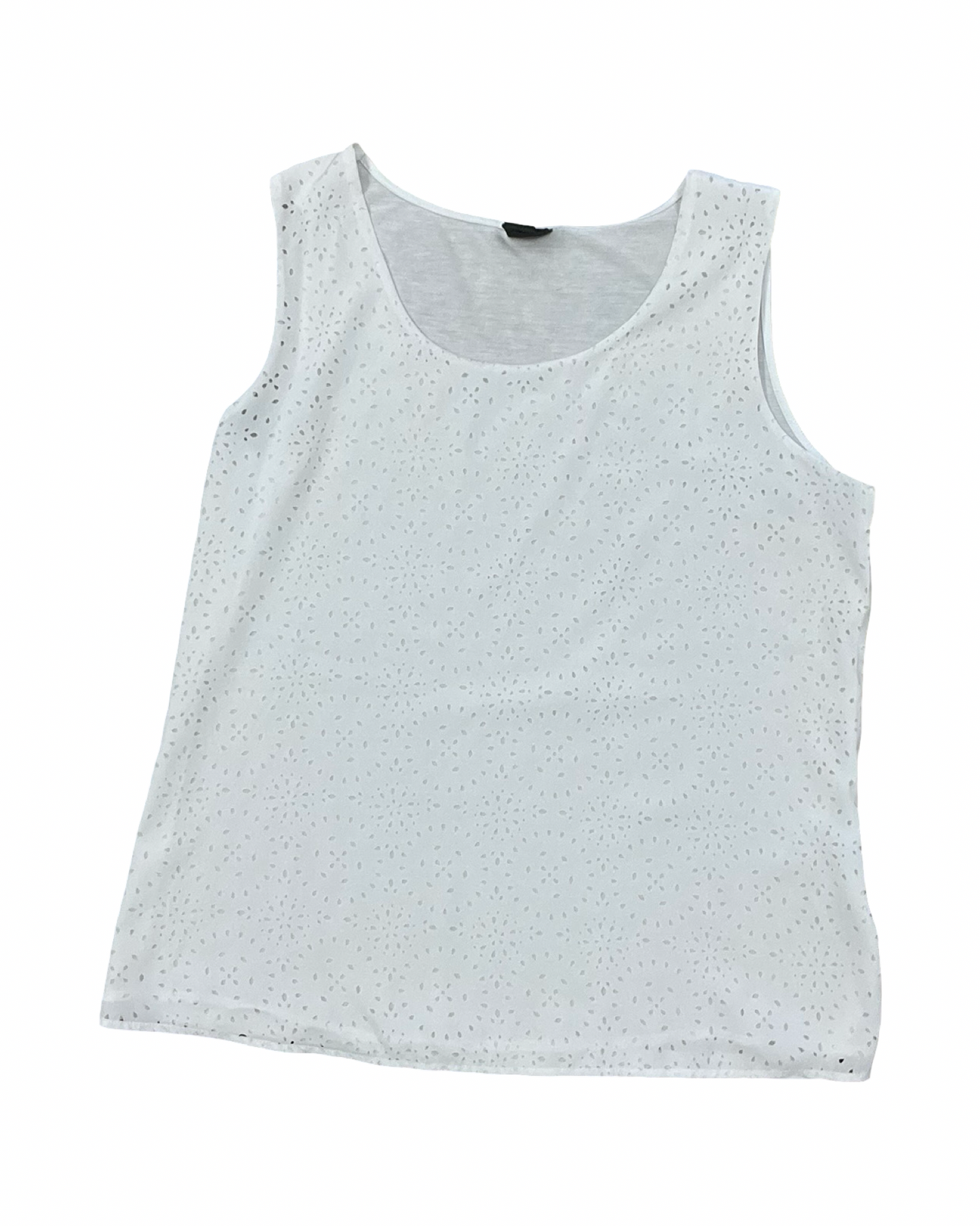 Top Sleeveless By Covington In White, Size:Xl