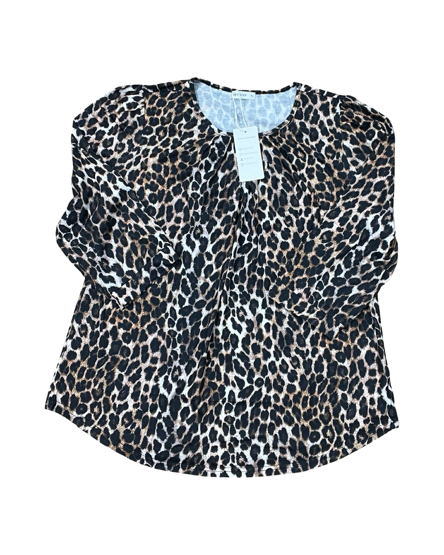 Top 3/4 Sleeve By Clothes Mentor In Animal Print, Size:Xl