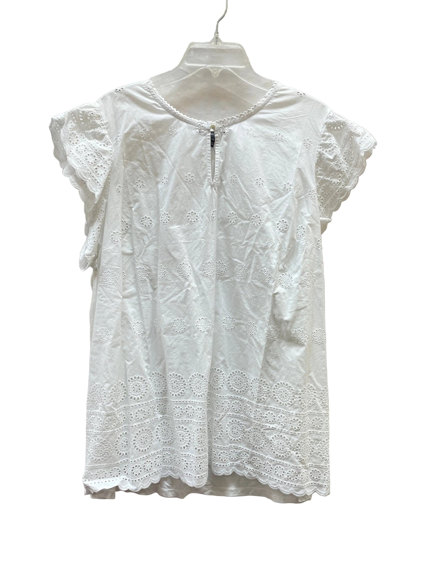 Top Ss By Lane Bryant In White, Size:1X