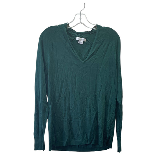 Sweater By Liz Claiborne In Green, Size:L