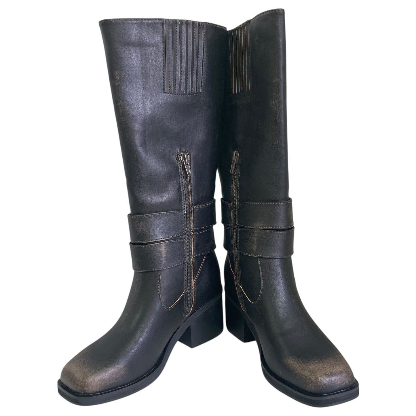 Boots Leather By The Drop In Brown, Size:5