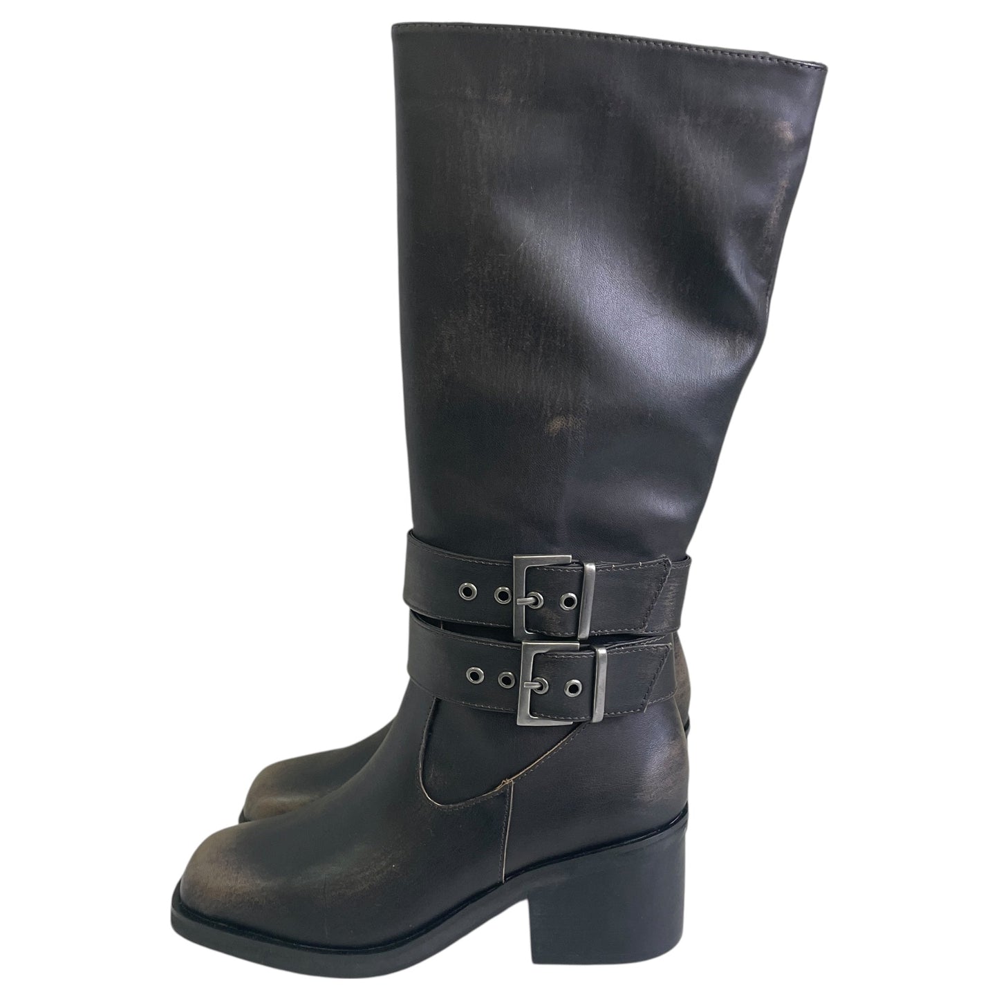 Boots Leather By The Drop In Brown, Size:5