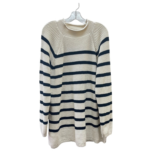 Sweater By Talbots In Blue & Cream, Size:1X