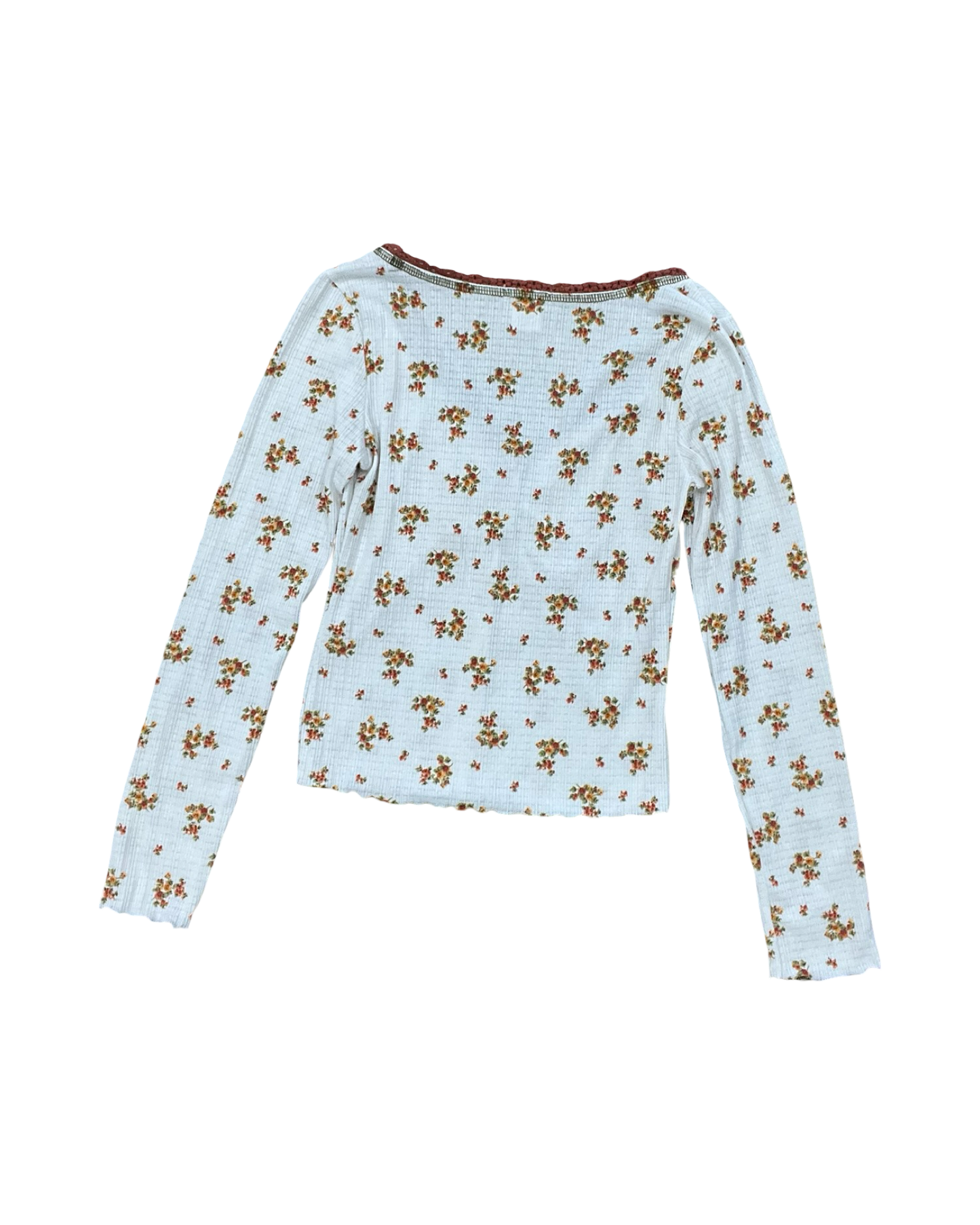 Top Ls By Cmc In Cream & Red, Size:M
