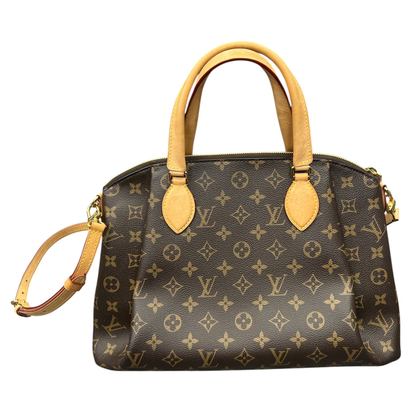 Handbag Luxury Designer By Louis Vuitton In Brown, Size:Large