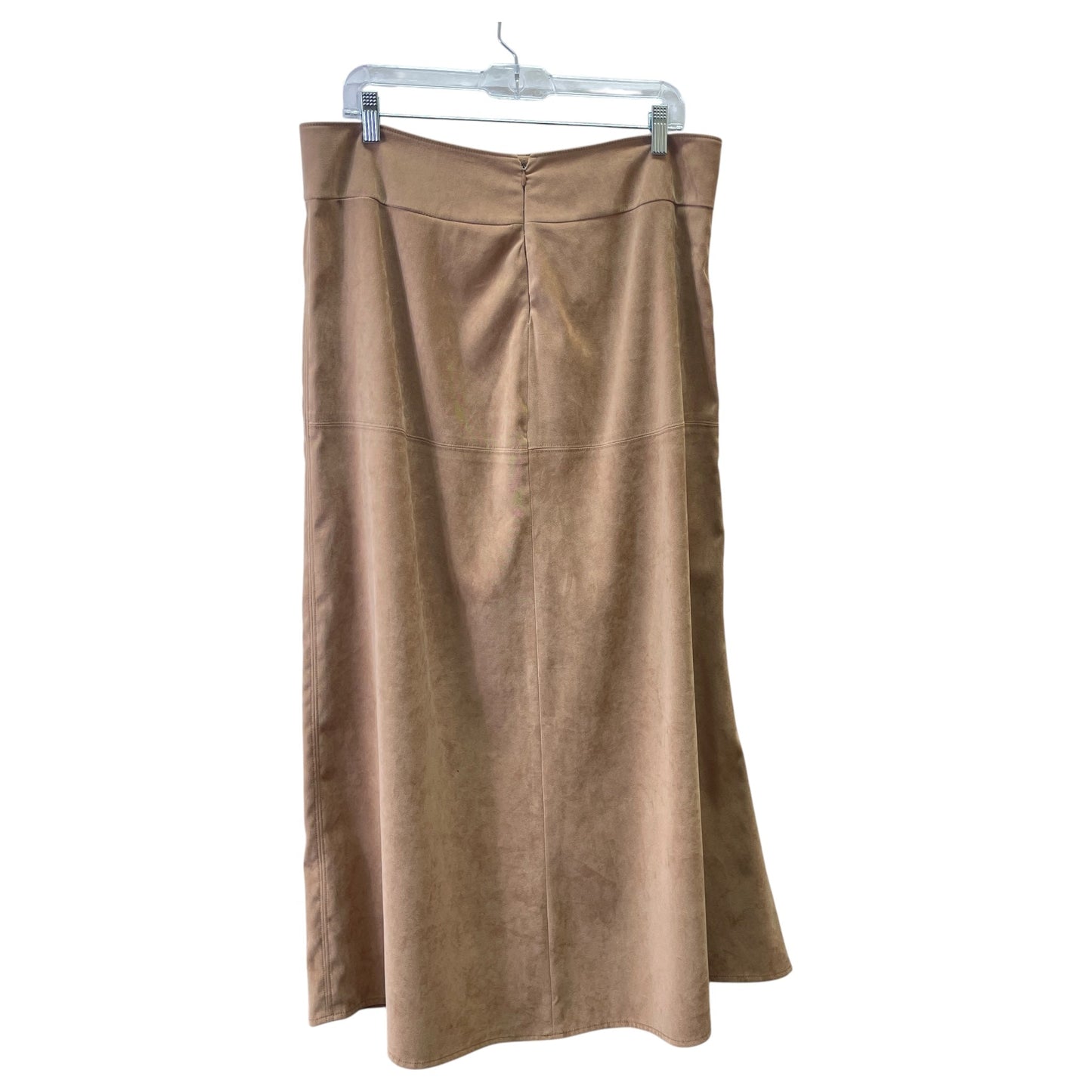 Skirt Maxi By STUDIO C In Tan, Size:14