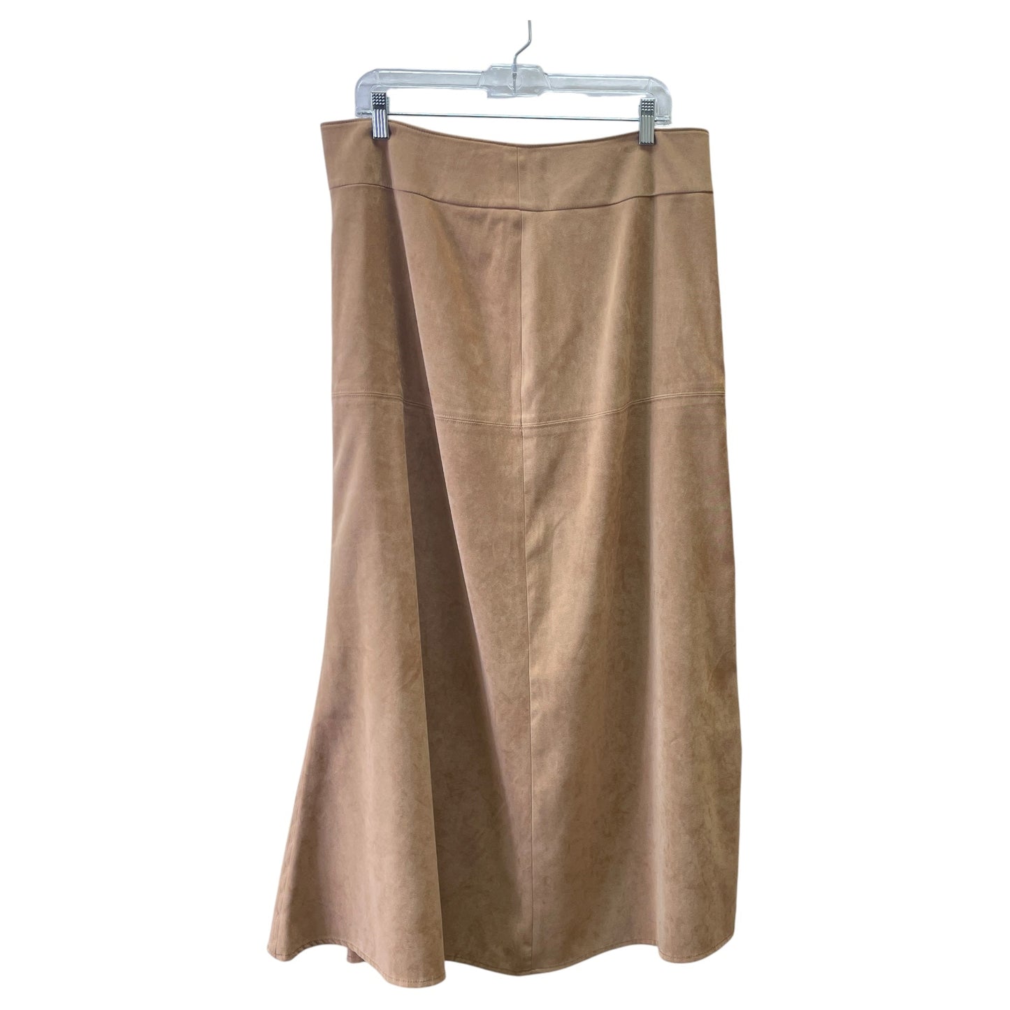 Skirt Maxi By STUDIO C In Tan, Size:14