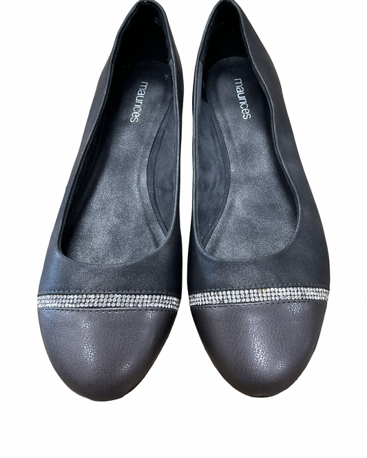 Shoes Flats By Maurices In Silver, Size:8.5