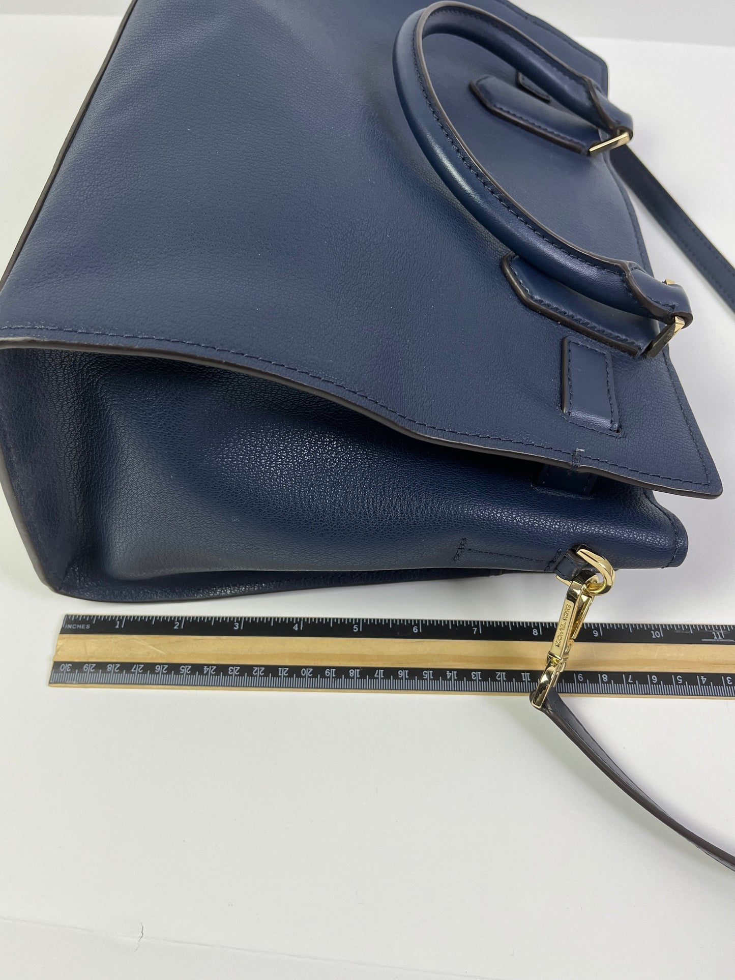 Handbag Designer By Michael Kors In Navy, Size:Medium