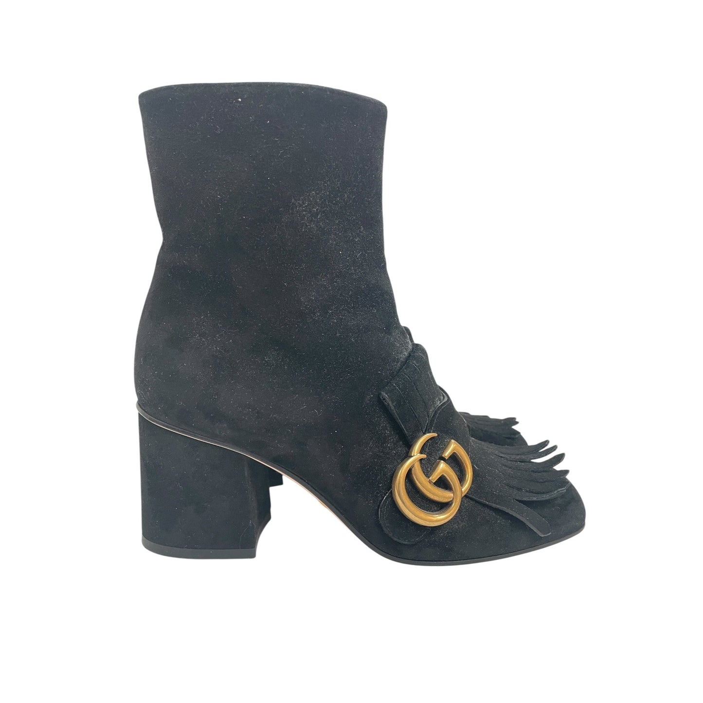 Boots Luxury Designer By Gucci In Black, Size:5