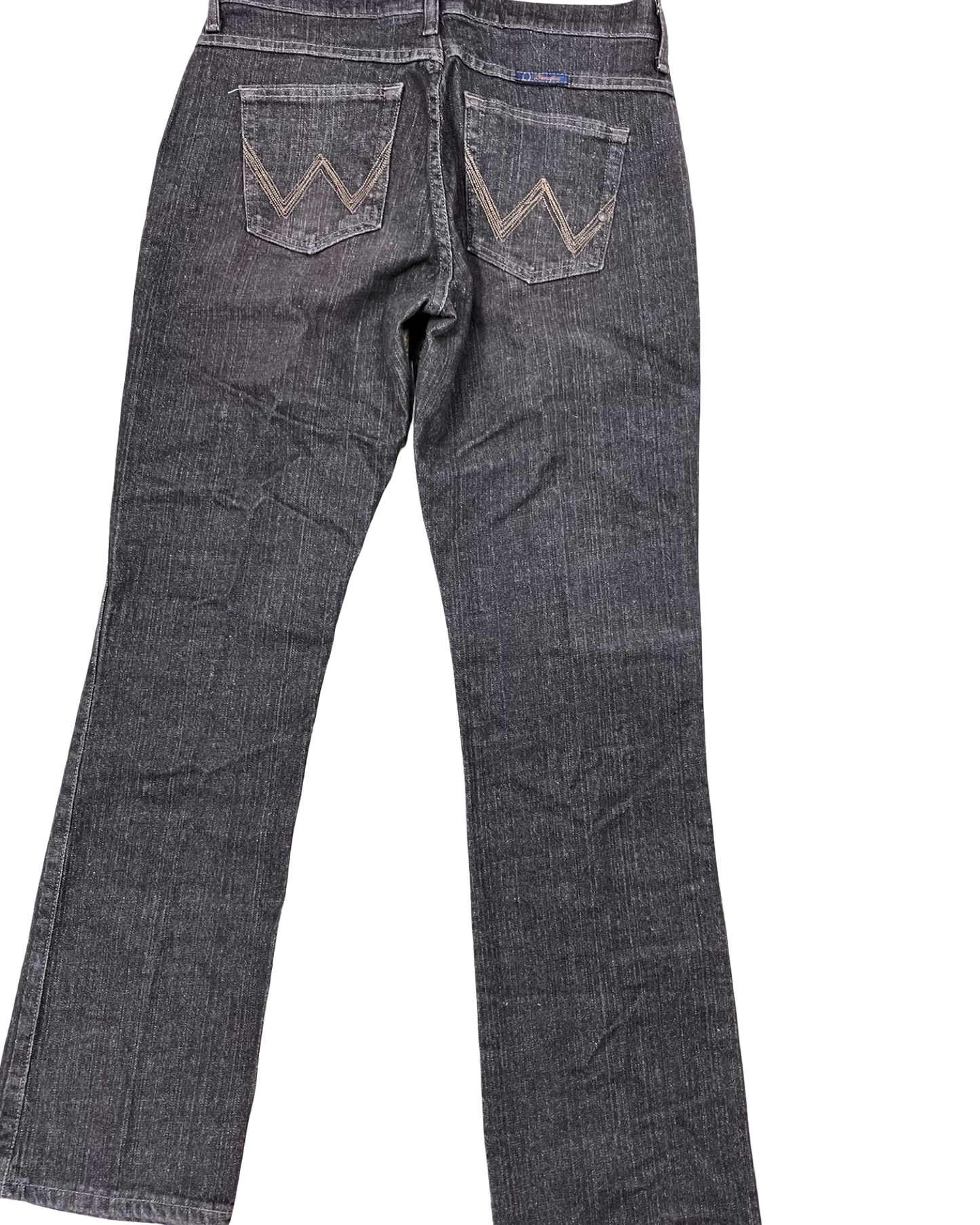 Jeans Straight By Wrangler In Brown Denim, Size:12