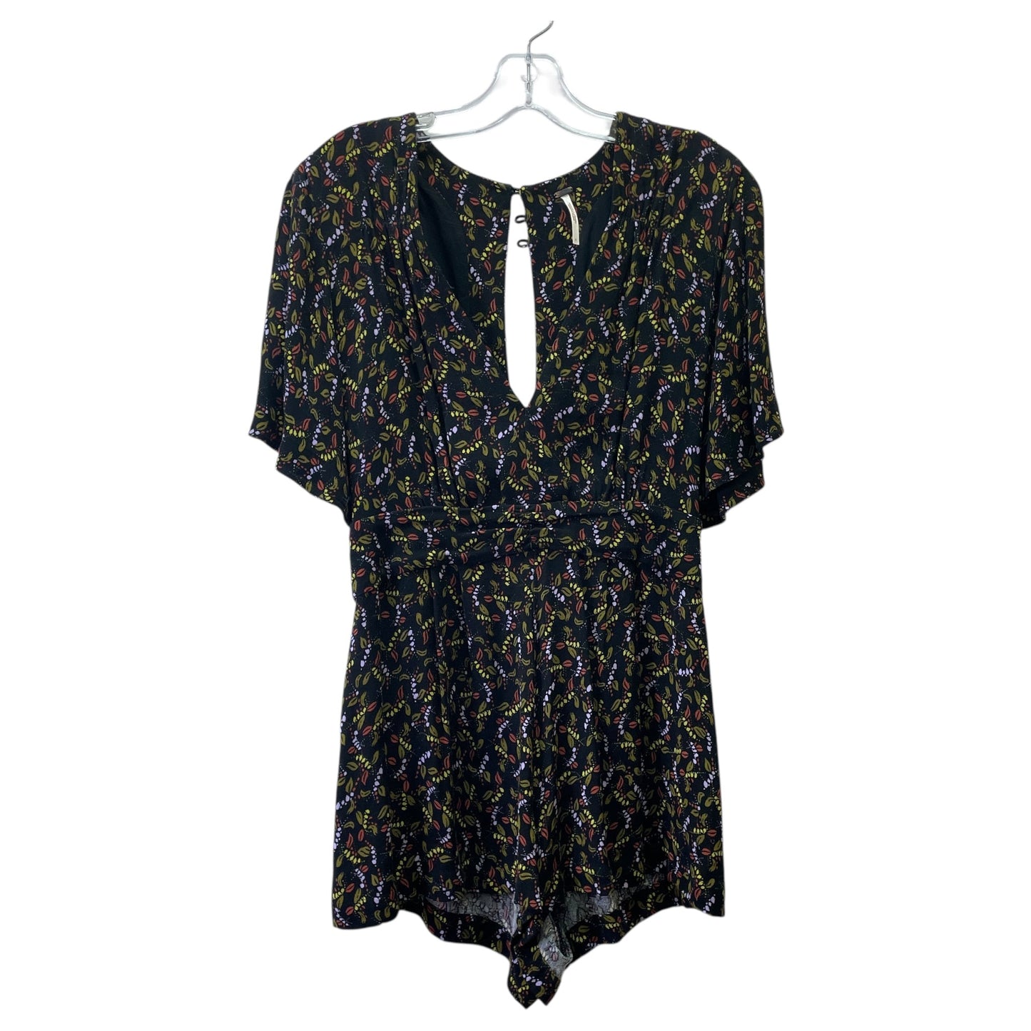 Romper By Free People In Black & Green, Size:S