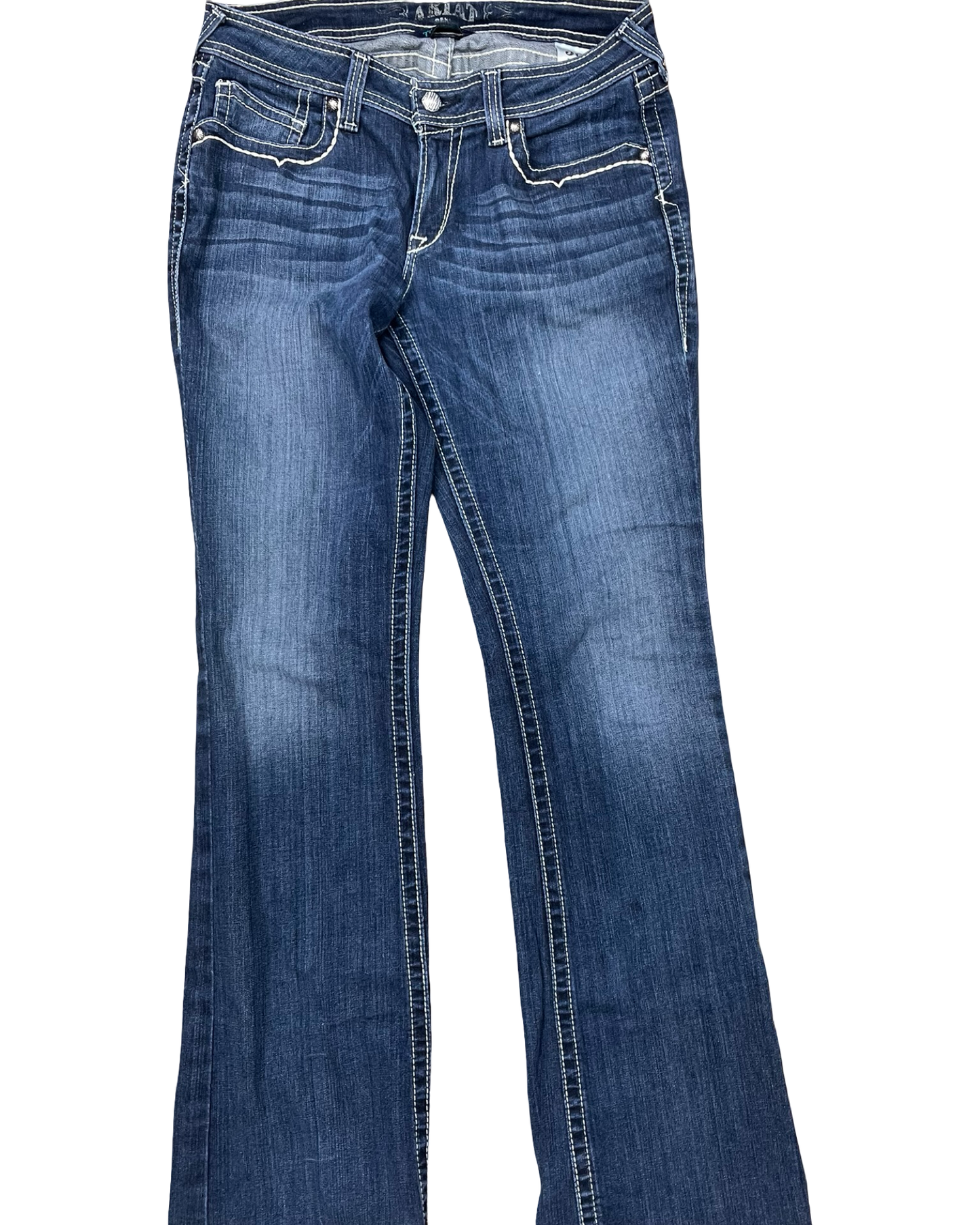 Jeans Boot Cut By Ariat In Blue Denim, Size:10L