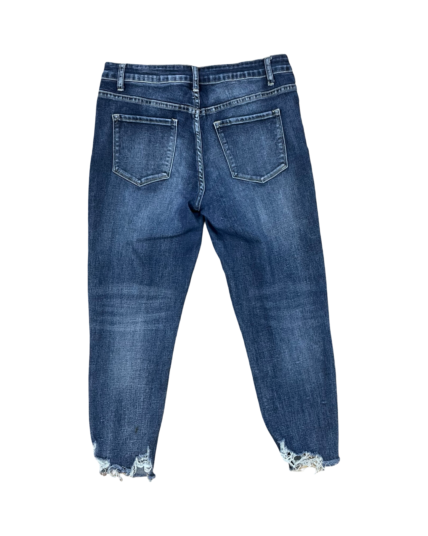 Jeans Cropped By Clothes Mentor In Blue Denim, Size:10