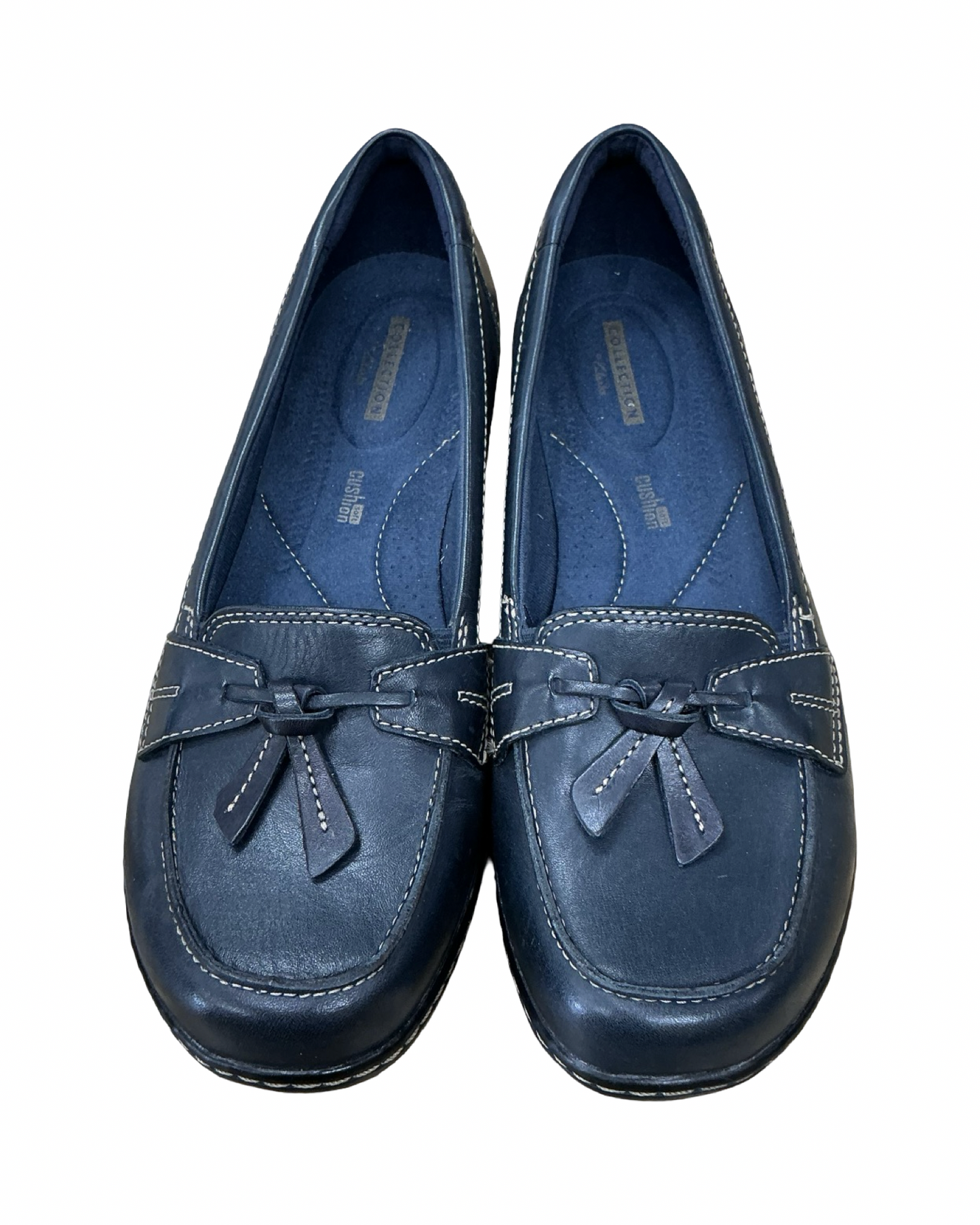 Shoes Flats By Clarks In Navy, Size:9.5