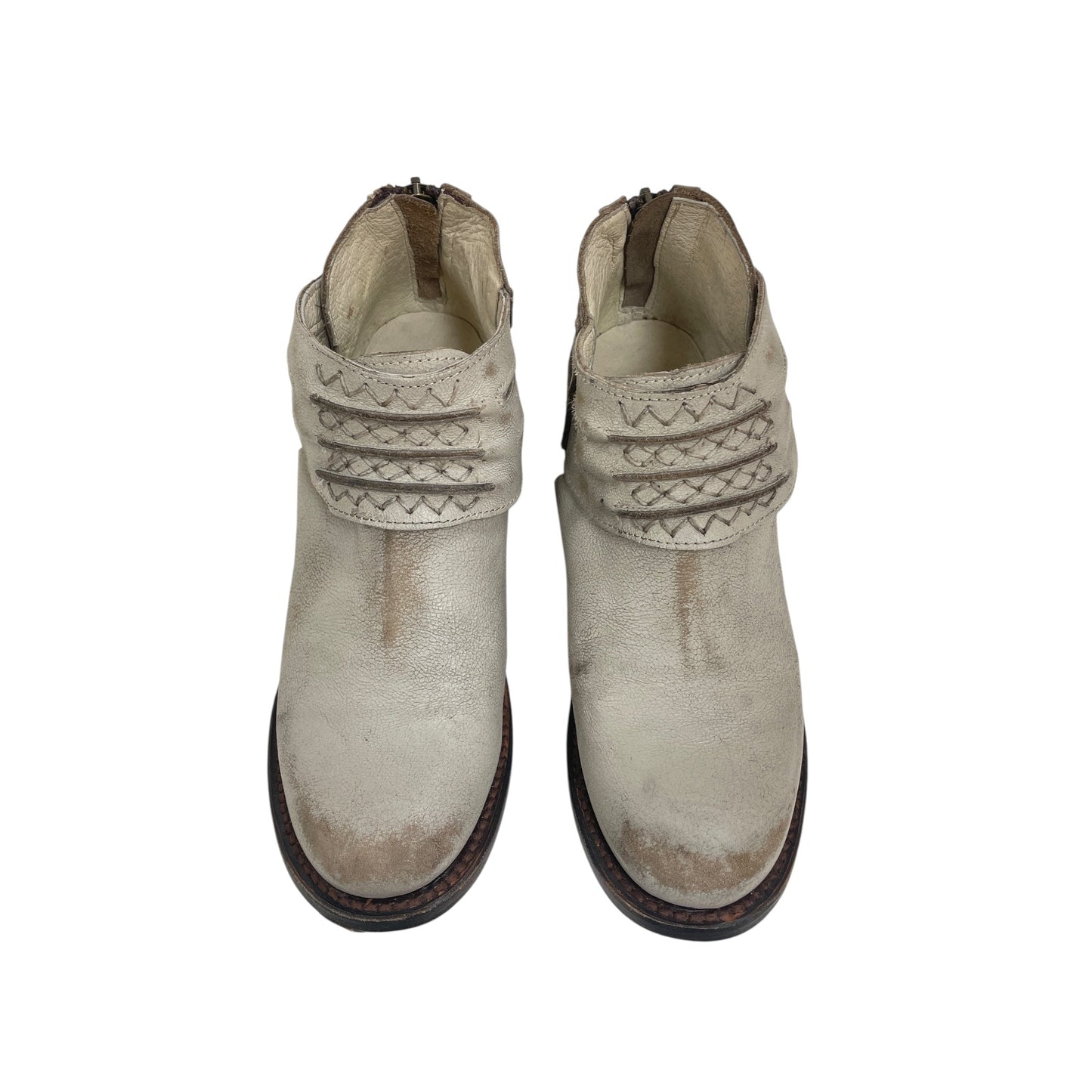 Boots Ankle Flats By Freebird In Grey, Size:7