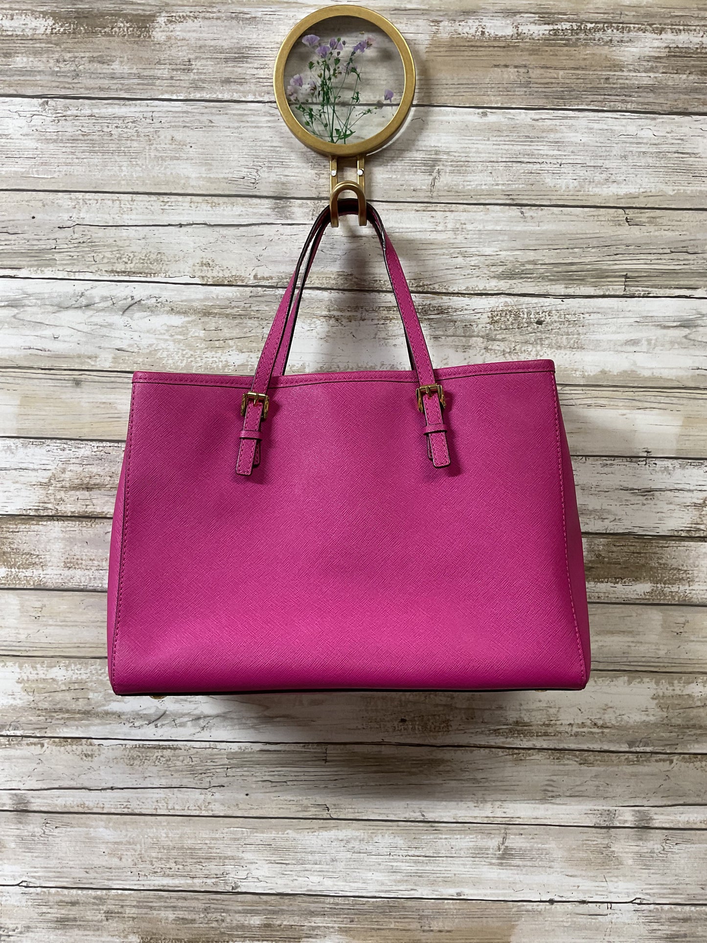 Handbag Designer By Michael Kors In Pink, Size:Small